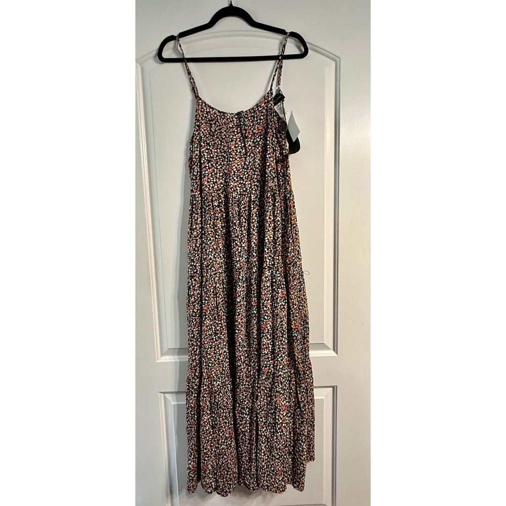 know.one.cares Floral Maxi Dress Small Multicolor NWT Tiered Boho Cottagecore